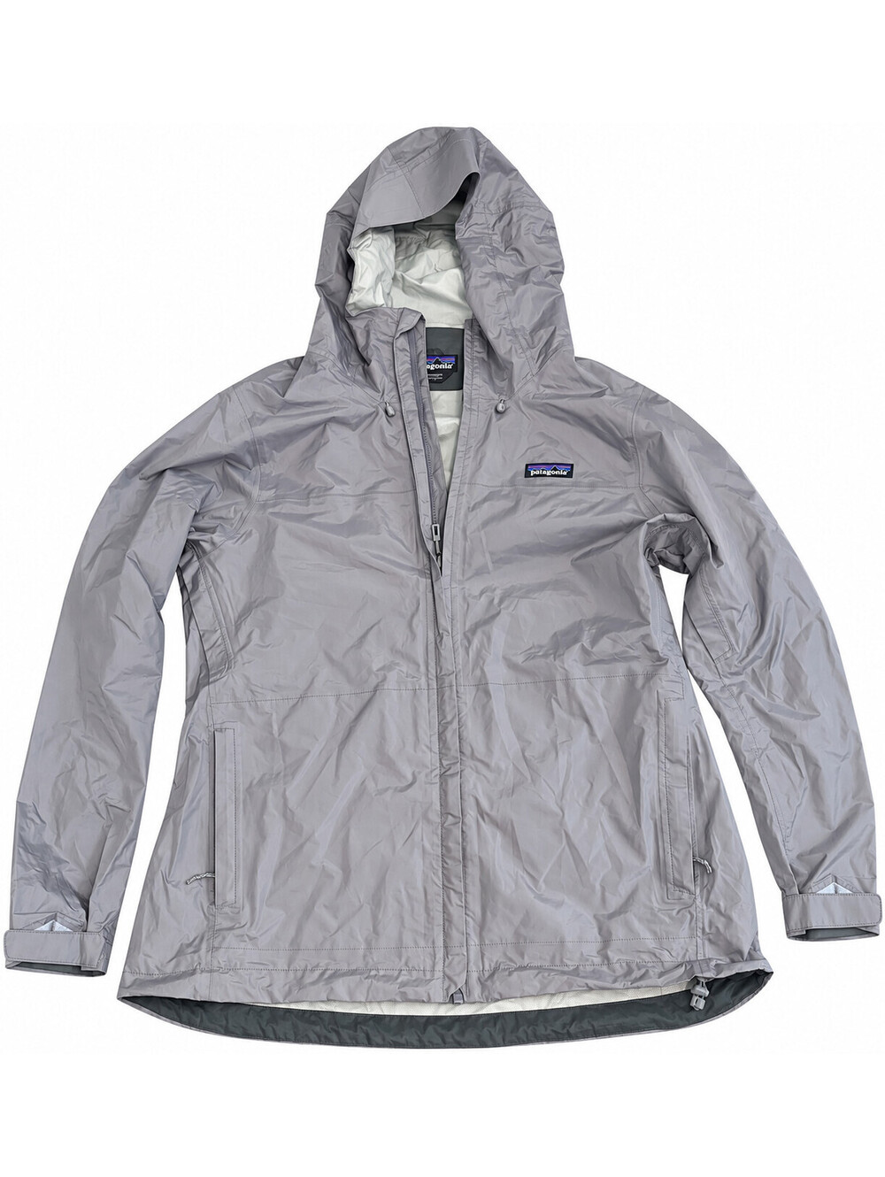 Patagonia Torrentshell Jacket Women's L Gray H2No Waterproof Rain Hooded